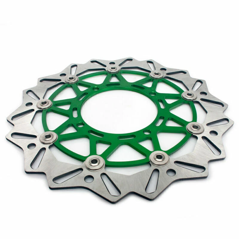 Rotor de freno delantero de gran tamaño 320 mm para KAWASAKI KX125 KX250 KX250F KX450F KLX450R Foto 3 de 4