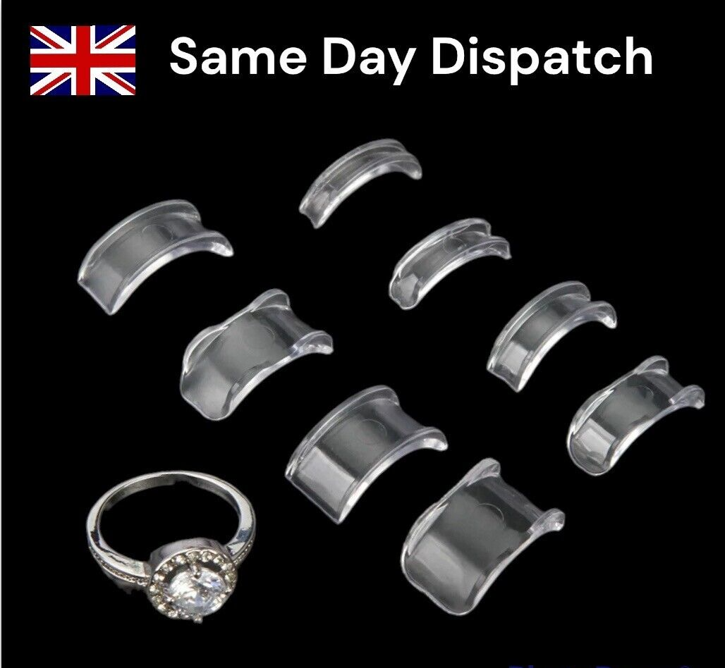 Invisible Ring Size Reducer Resizer Adjuster Clip Guard Silicone 8