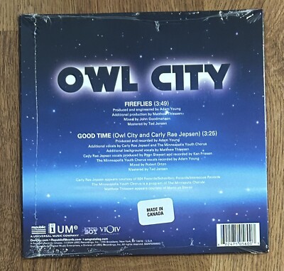 OWL CITY - Fireflies デッドストック Owl City Fireflies Good Time 7” vinyl Singles Day Exclusive 2024
