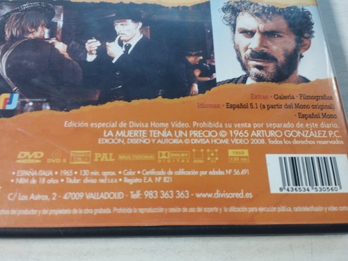 La Muerte Tenia un Precio Clint Eastwood Sergio Leone - DVD Español Am - Imagen 3 de 4