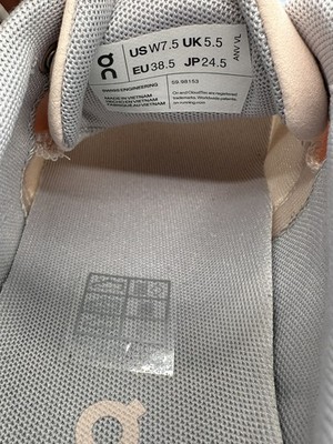 On Cloud 5 White Women s Size 7.5 (small defect)