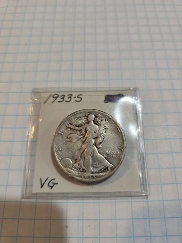 1933 S WALKING LIBERTY HALF DOLLAR SILVER