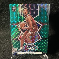 2021-22 NBA Panini Mosaic Evan Mobley Rookie Green National Pride