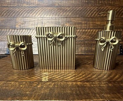 Pottery Barn Teen LoveShackFancy Bath Accessories - Set of 3 Open Box! Read