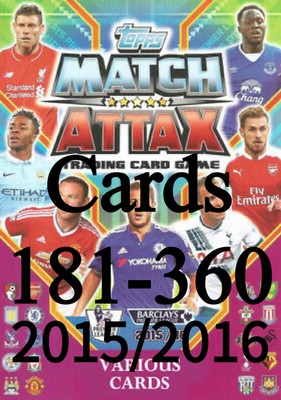 Karten 181-360 Match Attax 2015/2016 Topps 15/16 Multi Buy Rabatt