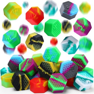 Outus 20 Pcs 26 ml Silicone Wax Containers Non-stick 26 ml, Multicolor 
