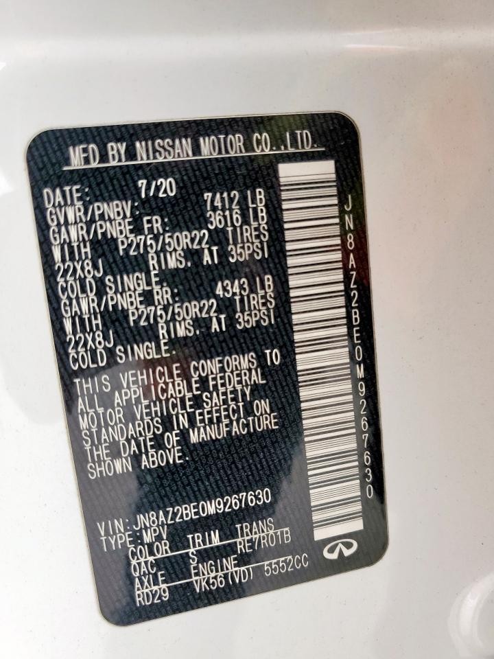 Used A/C Compressor fits: 2021 Infiniti QX80  Grade B