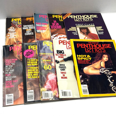 1993 Penthouse Letters Magazine Vintage Lot of 10 Issues Holiday Issue