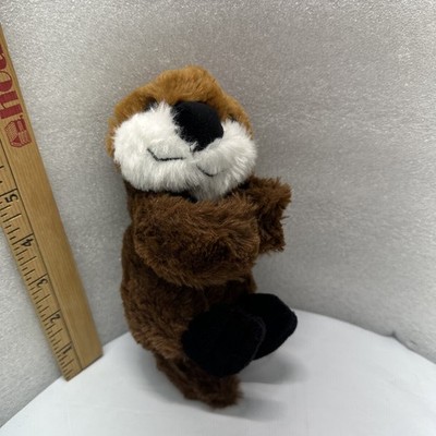 Wild Republic Huggers brown Otter Wrist Snap Bracelet Plush Toy Animal