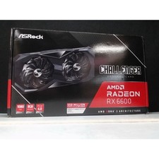 ASRock Radeon RX 6600 Challenger D 8GB GPU Graphics Card Boxed Non-Gaming