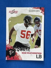 2010 Score Scorecard #390 Sean Weatherspoon Atlanta Falcons #/499