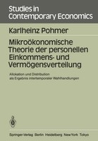 MikroöKonomische Theorie Der Personellen Einkommens- Und VermöGensverteilung Kar