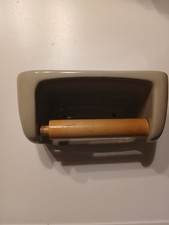 Vintage Armitage Shanks 20381 vitreous china avocado toilet roll holder 