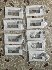 Placca Ticino Living Light 4 Posti Bianca