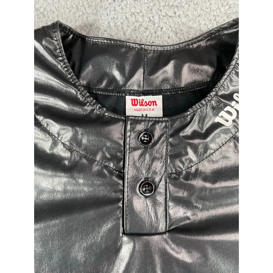 Traje de chándal Wilson Sauna vintage Top para hombre mediano negro corte peso EE. UU. Foto 4 de 4