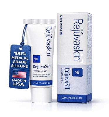 Rejuvaskin RejuvaSil Silicone Scar Gel, Scar Treatment for Surgical Scars, Burns