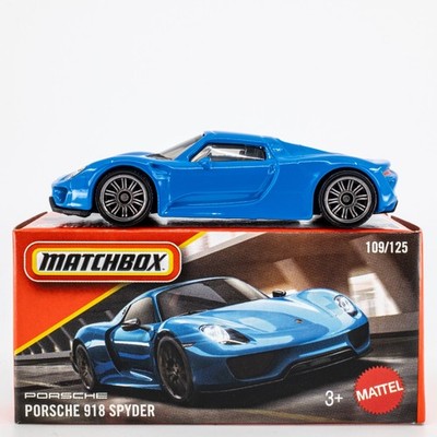 2026 Matchbox Power Grabs #109 Porsche 918 Spyder CERULEAN BLUE | FSB