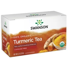 Swanson 100% Organic Turmeric 20 Tea Bag(s)