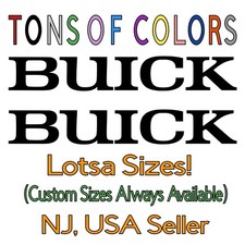 Two Buick Die Cut Vinyl Decals Drag Race Hot Rod Streetstrip Gs Regal 455
