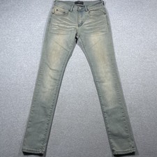 Serenede Skinny Jeans Men's 28 (fits 28x32) Blue Medium Wash Grunge