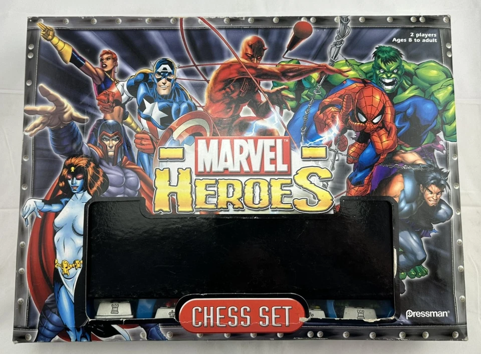 2003 Marvel Heroes Chess Set by Pressman Complete in Great Condition FREE SHIP - Image 4 of 4