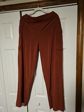 Athletic Size 16 Brown Women's Cargo Pants Elastic Waist