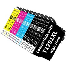 10-Pack T1295 Multipack Cartouche d'encre Compatible pour Epson T1291 T1292