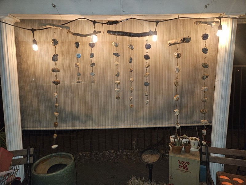 Rustic Rock Rain Chain