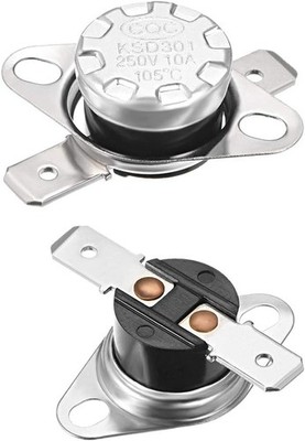 KSD301 105°C 221°F 10A Normally Closed N.C Adjustable Snap  Number of Items: 2