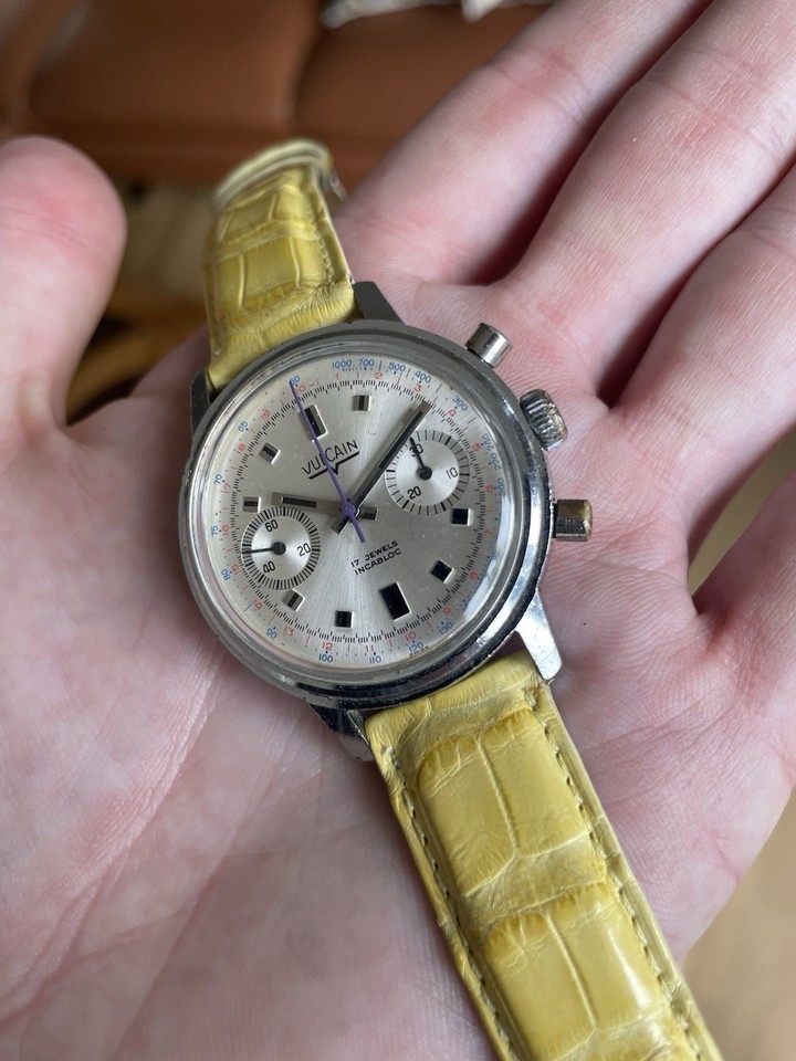 Montre Vintage Silgar Chronographe Plongeur - Boîtier Acier 37mm - Mouvement Valjoux 7733 - Années 60