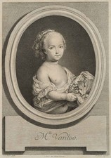 BASAN (*1723) nach VAN LOO (*1705), Portrait der Marie-Rosalie Vanloo, KSt.