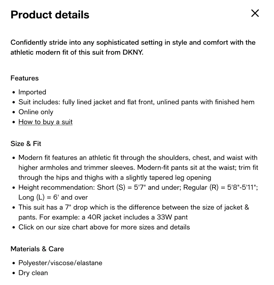 $395 NUEVO DKNY Hombres 38S Gris Cuadros Suave 2 Piezas Traje Con Pantalones de Vestir 31x30 Foto 4 de 4