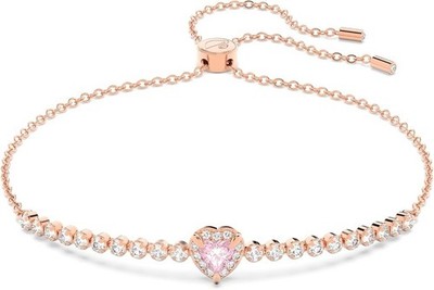 Swarovski One bracelet Heart Rose Gold Tone Finish 5646745 Pink *NEW in Box*