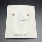 Clear Teardrop CUBIC ZIRCONIA Pendant Earrings Set OOC CZ COLLECTION Silver Tone — photo 7