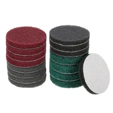 4pcs Scrubber Scouring Pads 180 400 800 1200 Grits 3 Inch Power Brush 4 Colors