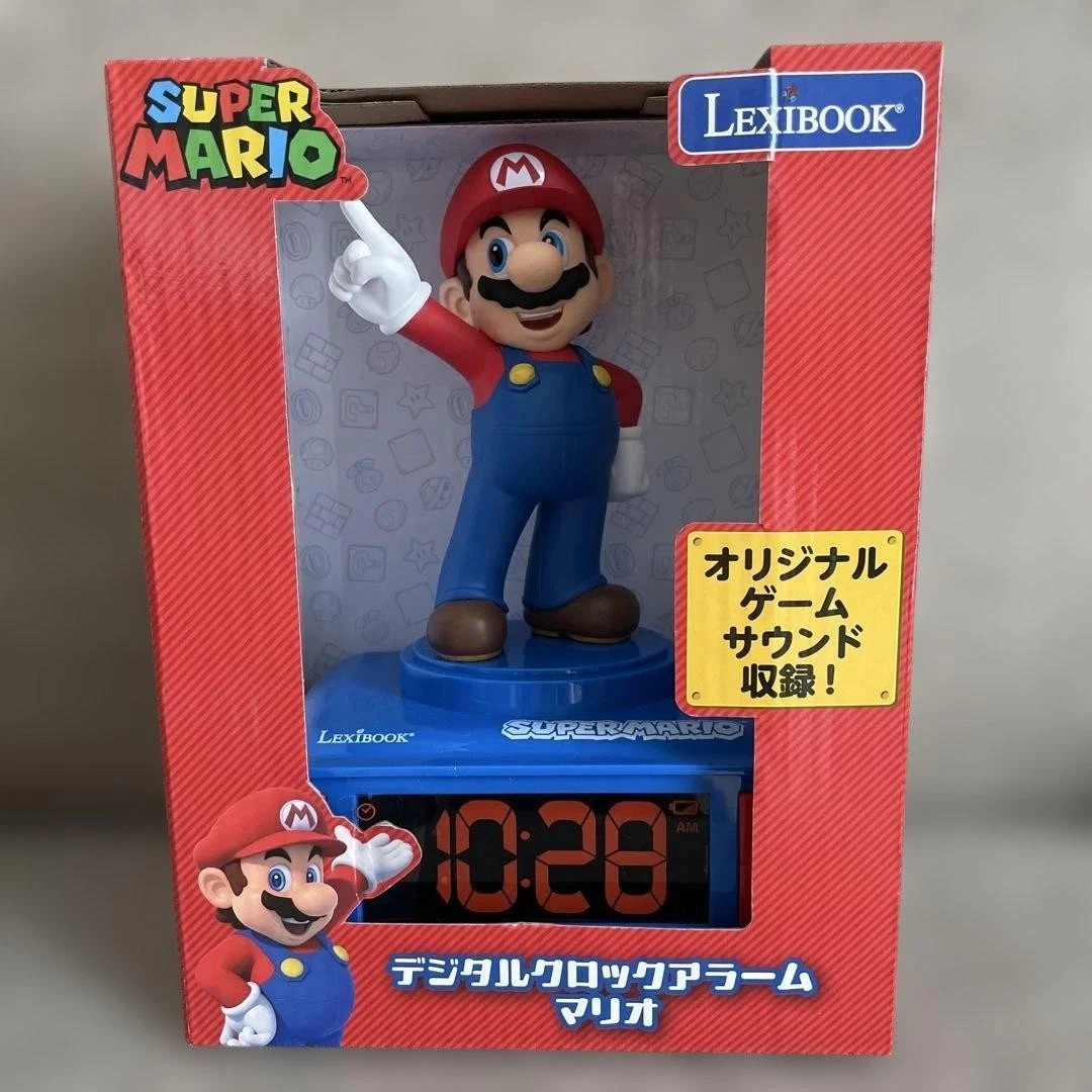 デジタルクロックアラーム マリオ SUPER MARIO フィギュア目覚まし時計