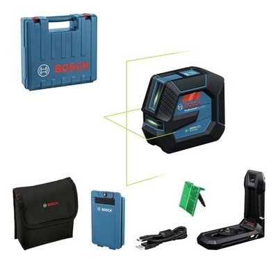 Bosch Professional Linienlaser GLL 20-22 G mit 1x Akku 3 Ah, Tasche & USB-C...
