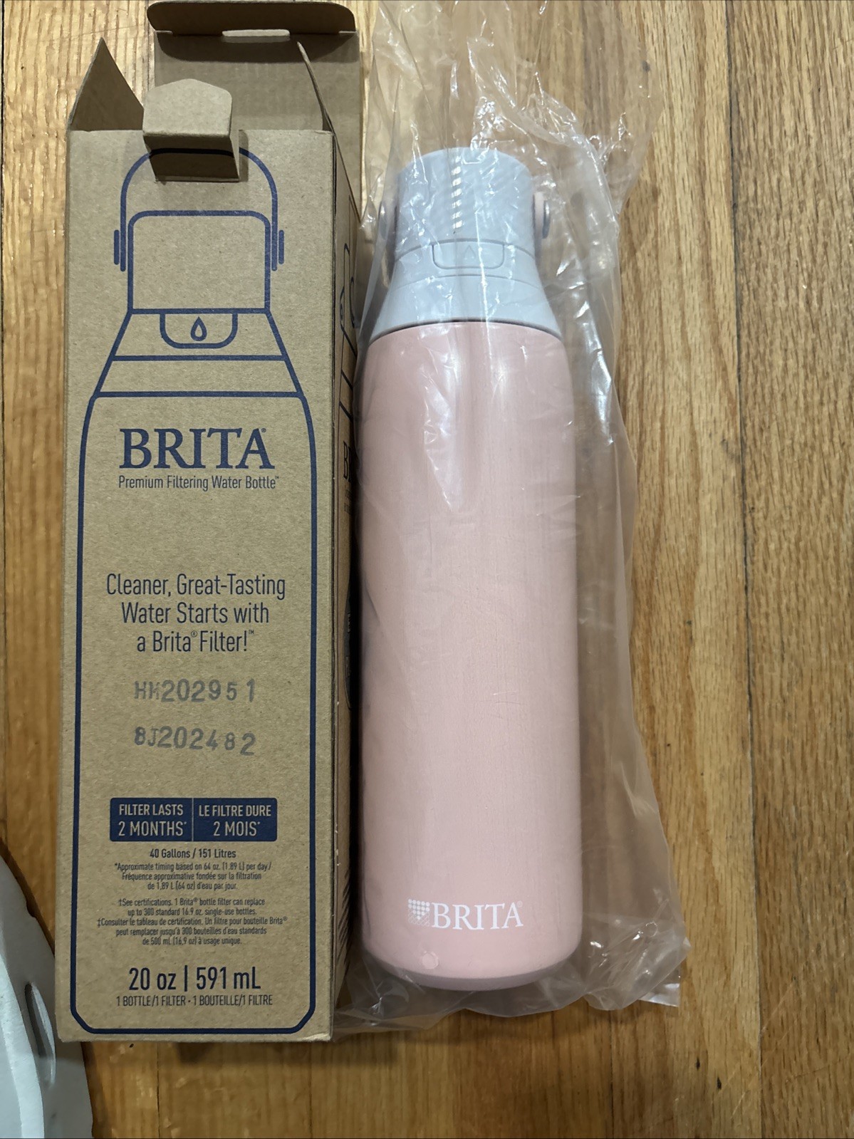 20 Oz Pink Reusable Bpa-free W/ Filter