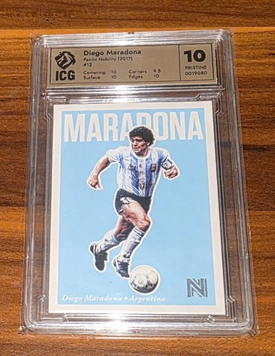 2017 Panini Nobility Soccer Base Card Diego Maradona
