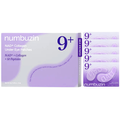 Numbuzin No.9 NAD Collagen Under Eye Patches, 5 szt - hydrożelowe płatki pod ocz
