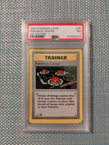Pokémon Center (1st Edition) graded PSA 7 for sale on eBay