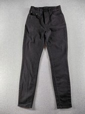 Lucky Brand Women's Jeans Size 6/28 Black Bridgette Skinny Stretch Mid 28" Denim