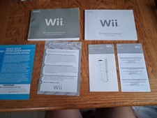 Nintendo Wii Console Operations Manuals  System Set Up Booklets  more EUC