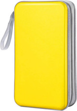 80 Capacity CD/DVD Case Storage Holder Binder Organizer Portable Zipper Hard Pla