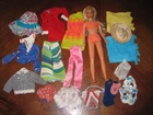 Vintage Mattel Barbie Skipper Doll w/ Outfits Clothes & Towels