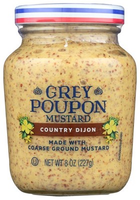 Grey Poupon Country Dijon Mustard 8 Oz Coarse Ground Tea