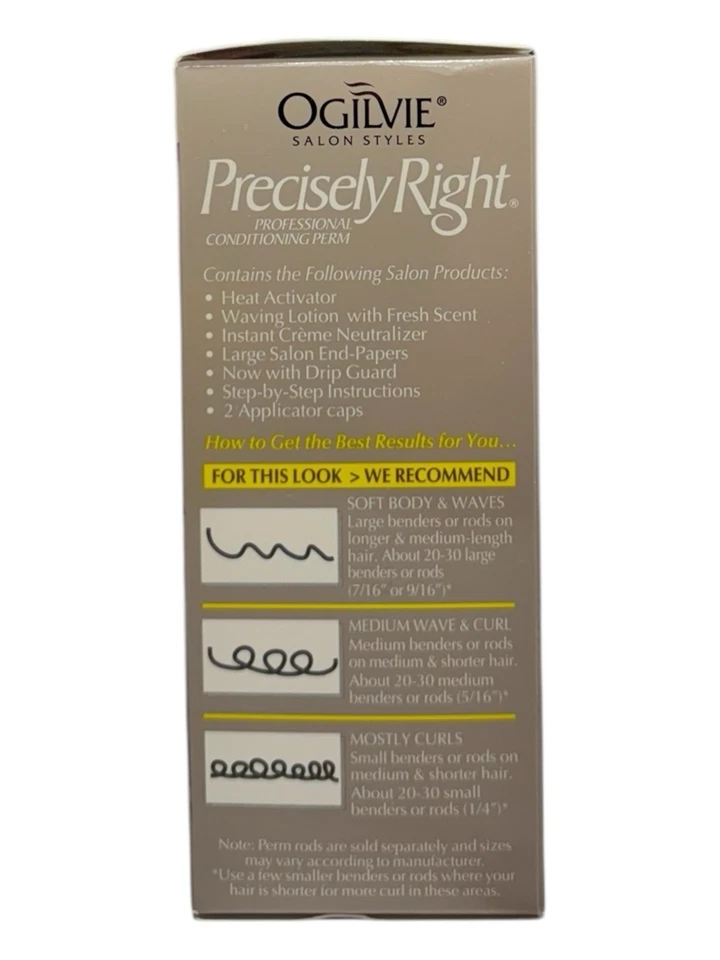 (2) OGILVIE Precisely Right At Home PERM for Color Treated Thin Or Delicate Hair - Image 3 of 4