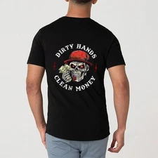 Dirty Hands Clean Money Print T-Shirt