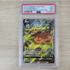 OFF CENTER OC PSA 9 Charizard V Star SWSH260 Black Star Promo Pokemon Card