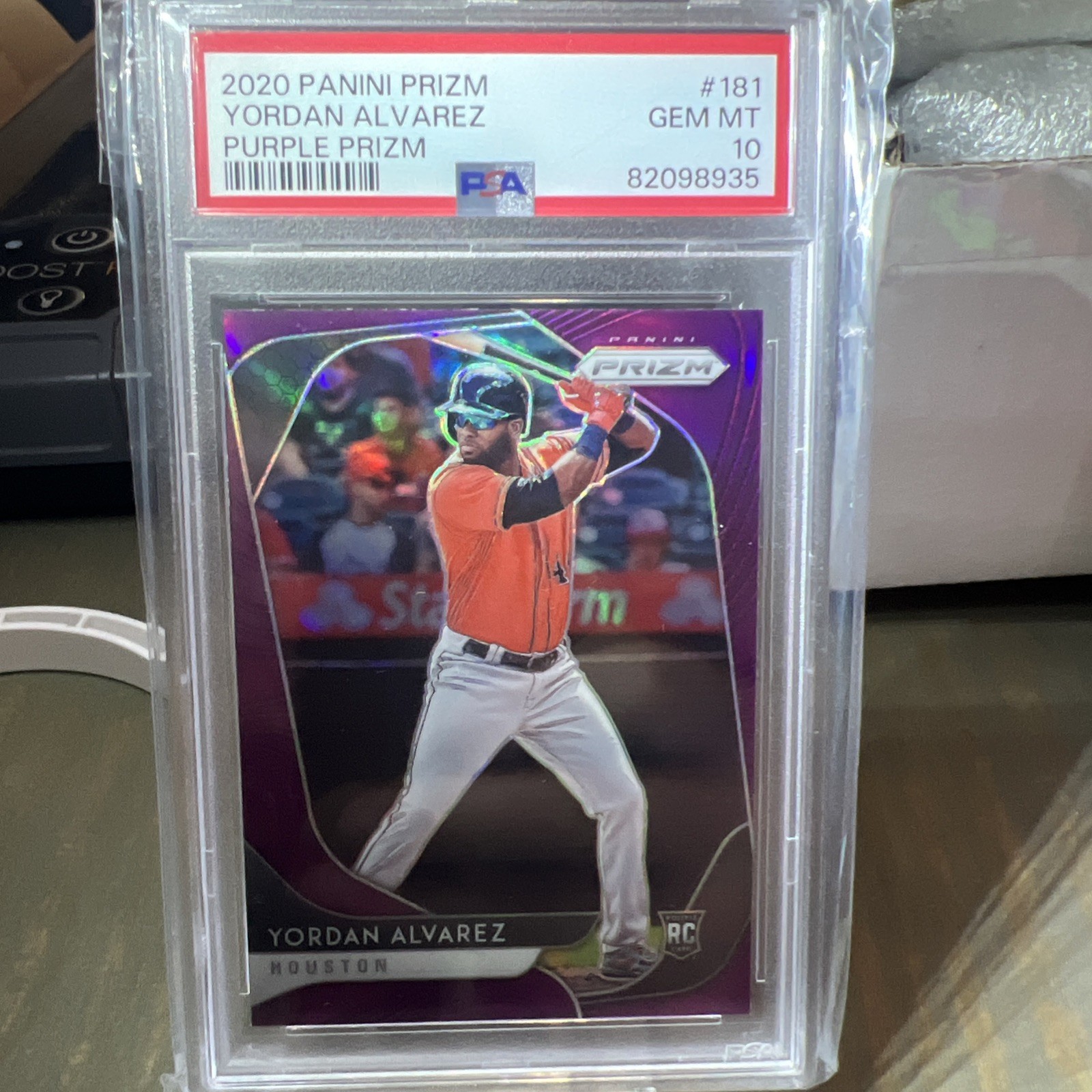 2020 Panini Prizm - Tier II Yordan Alvarez #181 Purple Prizm (RC) π₯π₯πππ view 1